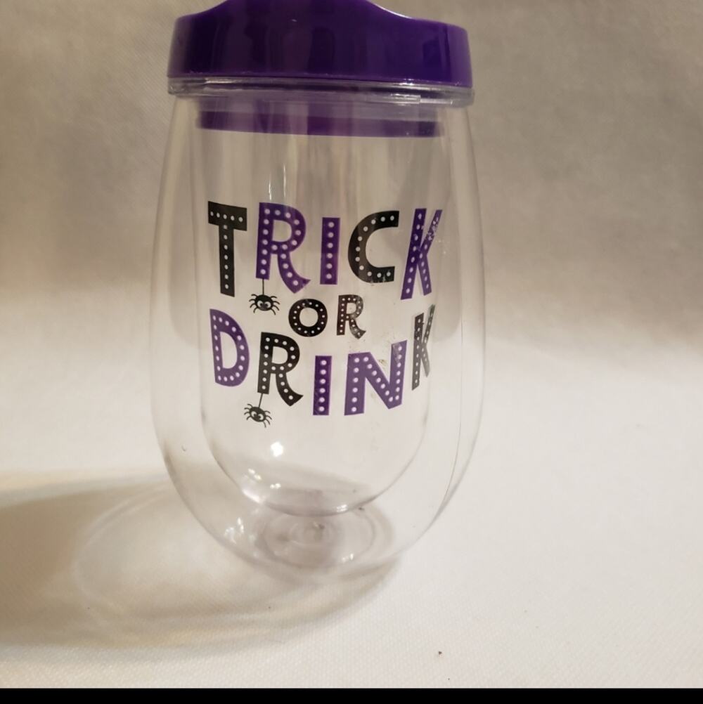 Halloween Wine Tumbler NEW